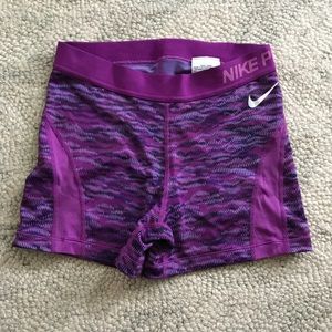 Nike pro spandex shorts